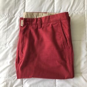 Light red khaki style pants